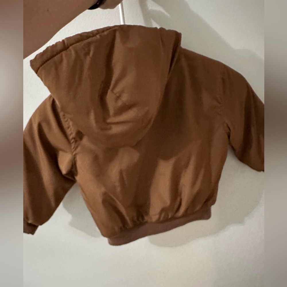 Old Navy Toddler Winter Jacket Tan Like New 2T - Picture 4 of 5